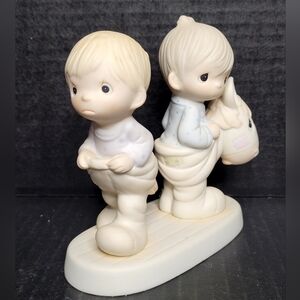 1982 Precious Moments How Can Two Walk Together Except They Agree #E-9263